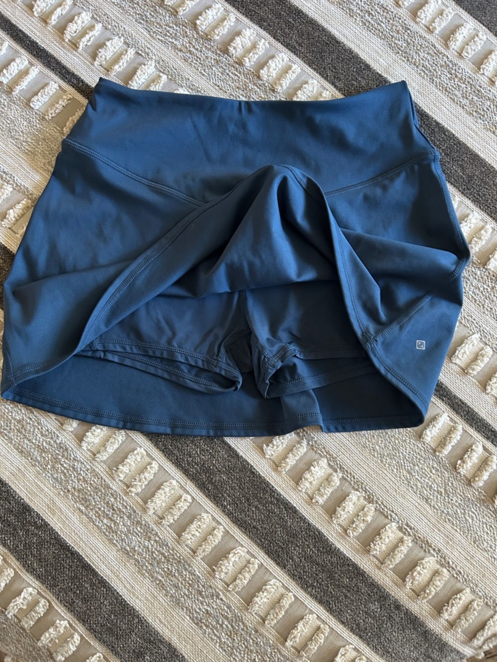 ANTONIO MELANI Navy Blue Athletic Skort and Lined Shorts Set - Picture 4 of 6